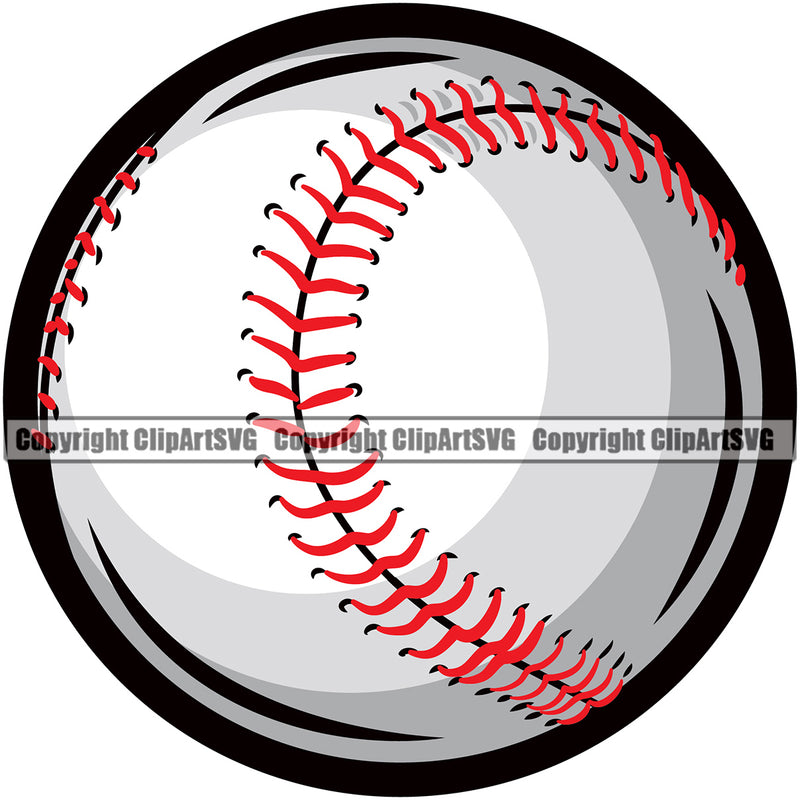 Baseball Sport Team League Equipment E-Sport Sports Fantasy Game Ball Color Design Element Player Professional Stadium Outfield Competition Field Leather Logo Clipart SVG