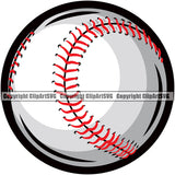 Baseball Sport Team League Equipment E-Sport Sports Fantasy Game Ball Color Design Element Player Professional Stadium Outfield Competition Field Leather Logo Clipart SVG