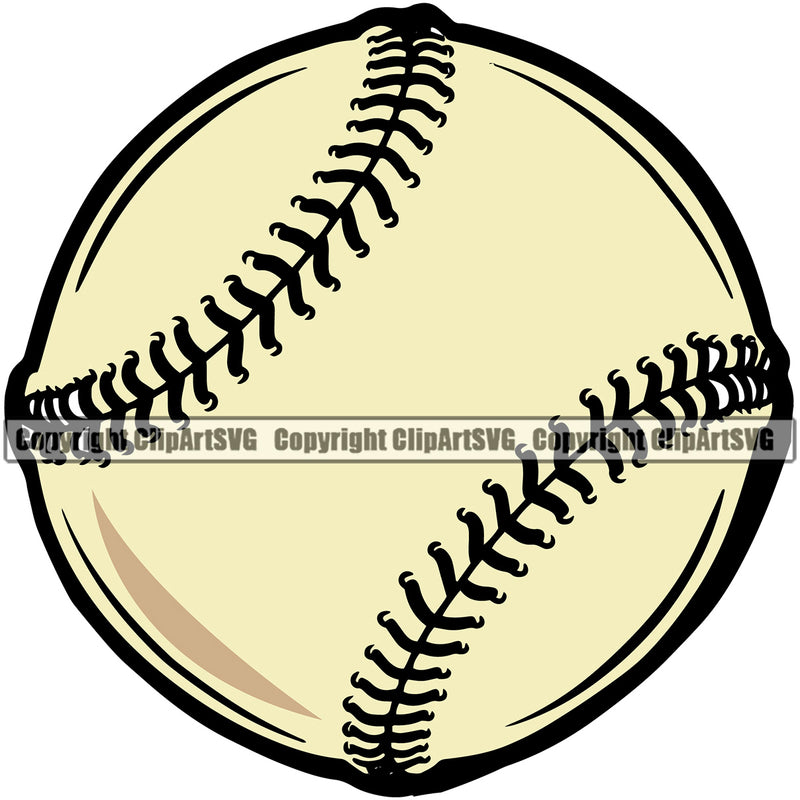 Baseball Sport Team League Equipment E-Sport Sports Fantasy Game Off White Color Design Element Player Ball Professional Stadium Outfield Competition Field Leather Logo Clipart SVG