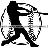 Baseball Sport Team League Equipment E-Sport Sports Fantasy Silhouette Design Element Game Player Ball Professional Stadium Outfield Competition Field Leather Logo Clipart SVG