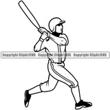 Baseball Sport Team League Equipment E-Sport Sports Fantasy Game Player Hit Homerun Body Mascot Design Element Ball Professional Stadium Outfield Competition Field Leather Logo Clipart SVG