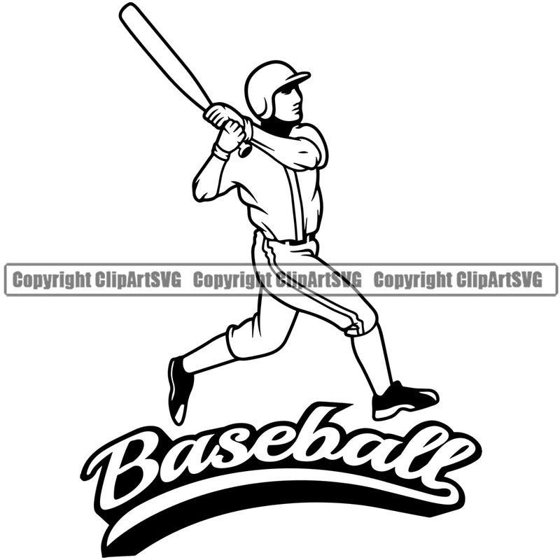 Baseball Sport Team League Equipment E-Sport Sports Fantasy Game Player Hit Homerun Baseball Quote Text Combo Mascot Design Element Ball Professional Stadium Outfield Competition Field Leather Logo Clipart SVG
