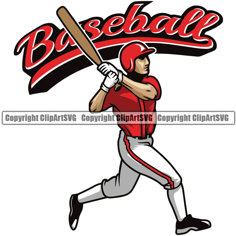 Baseball Sport Team League Equipment Player Hit Homerun Color Body Combo With Quote Text Design Element E-Sport Sports Fantasy Game Ball Professional Stadium Outfield Competition Field Leather Logo Clipart SVG