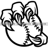 Baseball Sport Team League Equipment E-Sport Baseball Animal Claw Cartoon Character Mascot Design Element Fantasy Game Player Ball Professional Stadium Outfield Competition Field Leather Logo Clipart SVG