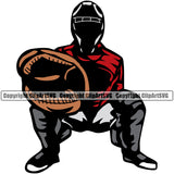 Baseball Catcher Mask Sport Team League Equipment E-Sport Sports Fantasy Game Player Seat Color Body Design Element Ball Professional Stadium Outfield Competition Field Leather Logo Clipart SVG