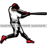 Baseball Sport Team League Equipment E-Sport Sports Fantasy Game Player Hit Homerun Color Body Design Element Ball Professional Stadium Outfield Competition Field Leather Logo Clipart SVG