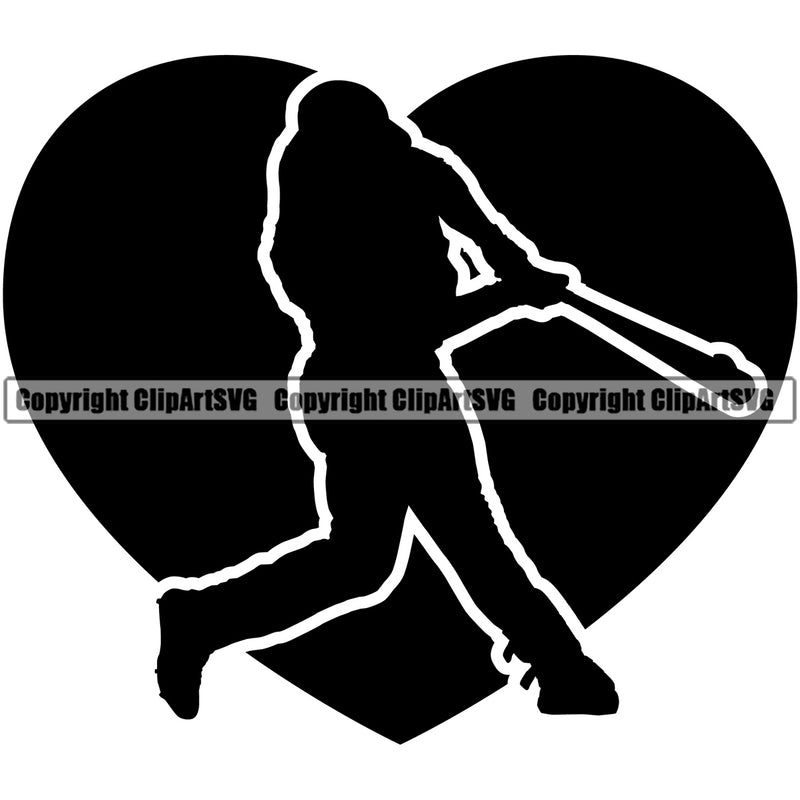 Baseball Hit Homerun Sport Team League Equipment E-Sport Sports Fantasy Game Player Baseball Under Silhouette Design Element Professional Stadium Outfield Competition Field Leather Logo Clipart SVG