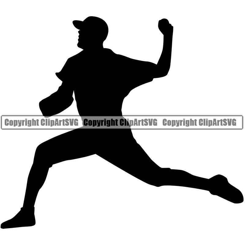 Baseball Hit Homerun Sport Team League Equipment E-Sport Sports Silhouette Balling Position Design Element Fantasy Game Player Ball Professional Stadium Outfield Competition Field Leather Logo Clipart SVG