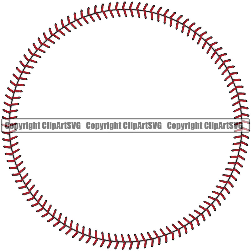 Baseball Ball Team League ESport Sports Fantasy Game Play Stitches Circle Outline Border Background Design Element Art Design Competition Logo Equipment Clipart SVG