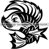 Fishing Fish Fisherman Hunt Hunting Hunter Outdoor Fishing Fish Skeleton Vector White Background Design Element Sport Hunting Lake Pond Sea River Ocean Design Logo Clipart SVG