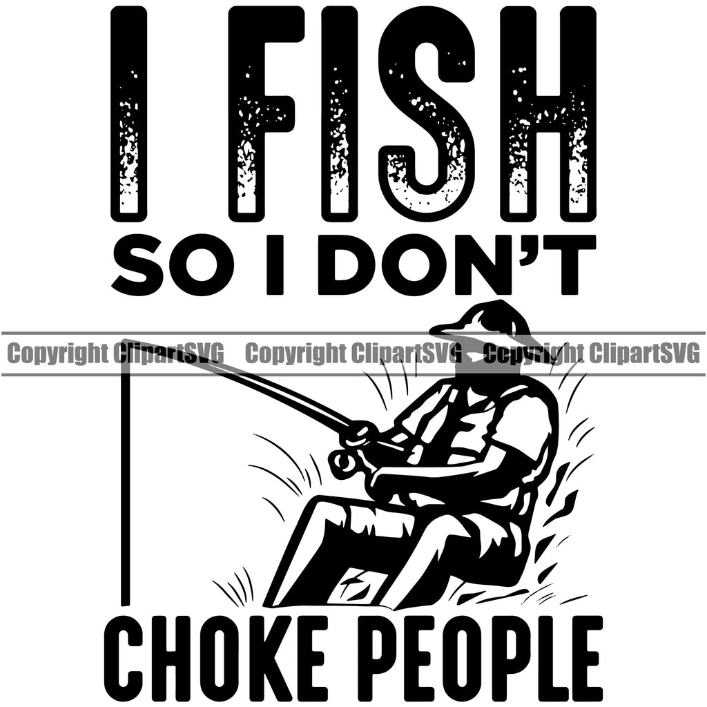 Funny fishing quote - fish Royalty Free Vector Image