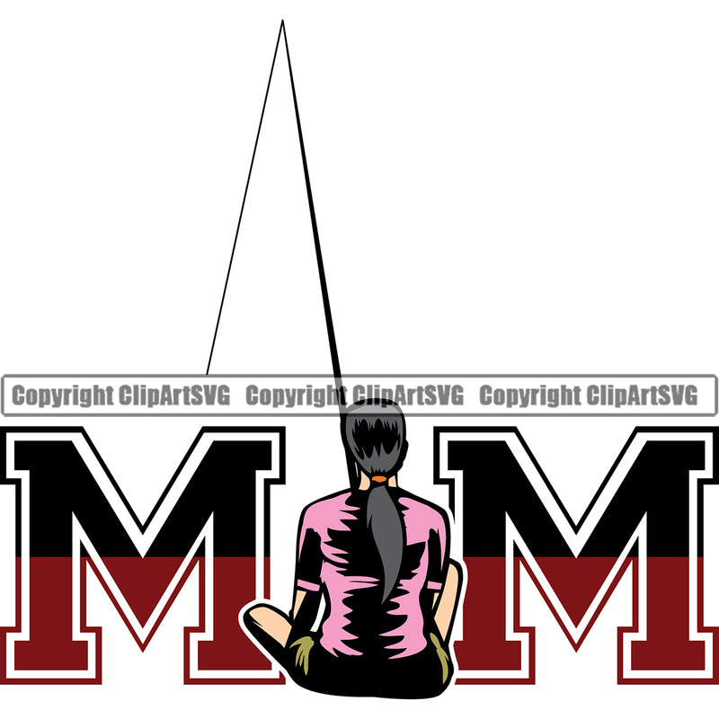 Fishing Fish Fisherman Hunt Hunting Hunter Outdoor Sport Hunting Mom Color Quote Text White Background Design Element Lake Pond Sea River Ocean Design Logo Clipart SVG