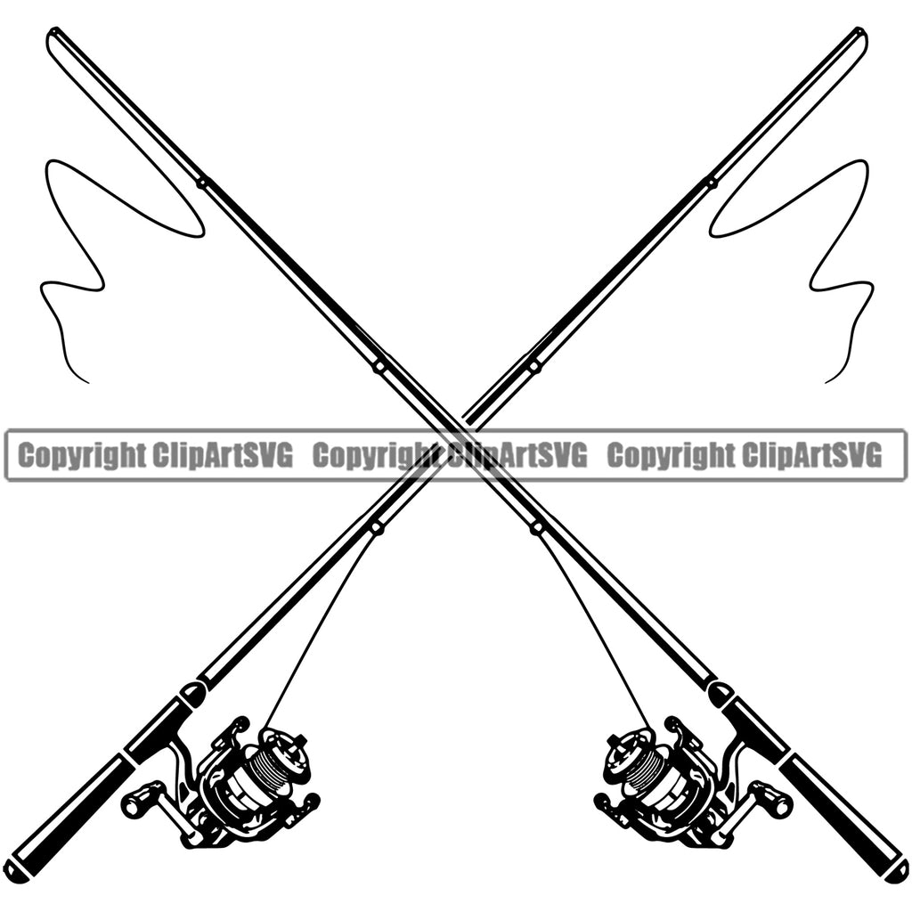 Fishing Poles Crossed