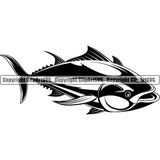 Fishing Fish Fisherman Hunt Hunting Hunter Outdoor Sport Hunting Tuna Rod Reel Hook Vector Design Element White Background Lake Pond Sea River Ocean Design Logo Clipart SVG