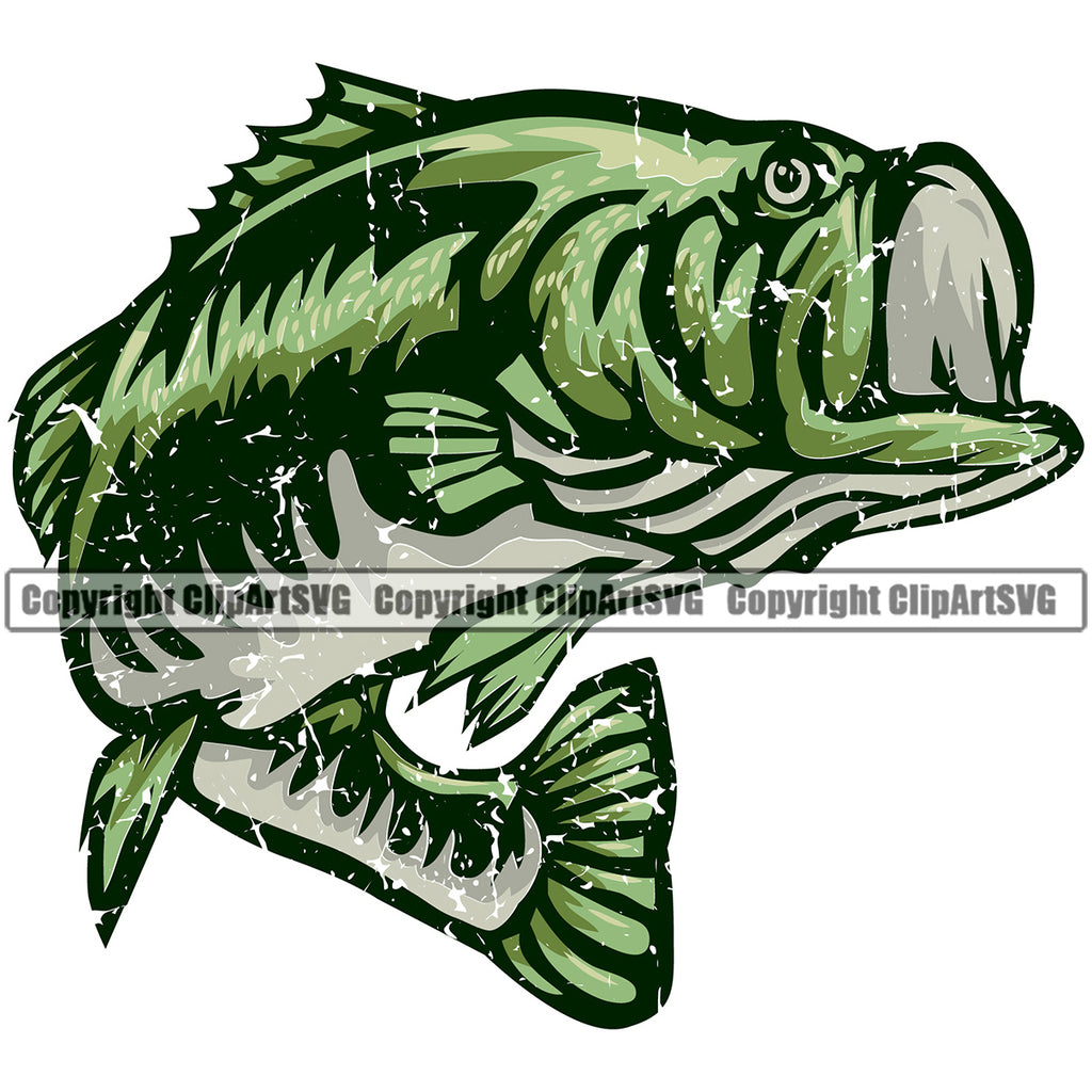 bass fishing clip art