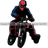 Motorcycle Dirt Bike Motocross Automotive Transportation Motorcycle Race Racing Racer Rider Ride Riding Motorcross Mascot Body Design Element Camouflage Garment Art Design Logo Clipart SVG