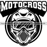 Motorcycle Dirt Bike Motocross Automotive Transportation Motorcycle Racing Motocross Mascot Quote Text Design Element Camouflage Garment Art Design Logo Clipart SVG