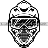 Motorcycle Dirt Bike Motocross Motorcycle Race Racing Racer Rider Ride Riding Motorcross Mascot Head Design Element Automotive Transportation Camouflage Garment Art Design Logo Clipart SVG
