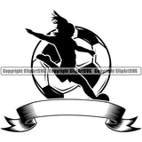 Soccer Girl Player Kick Ball Position Vector Design Element Background Football Logo Sport Game Goal Field Ball Competition Play Team Kick Equipment Player Tournament Athlete Athletic Clipart SVG