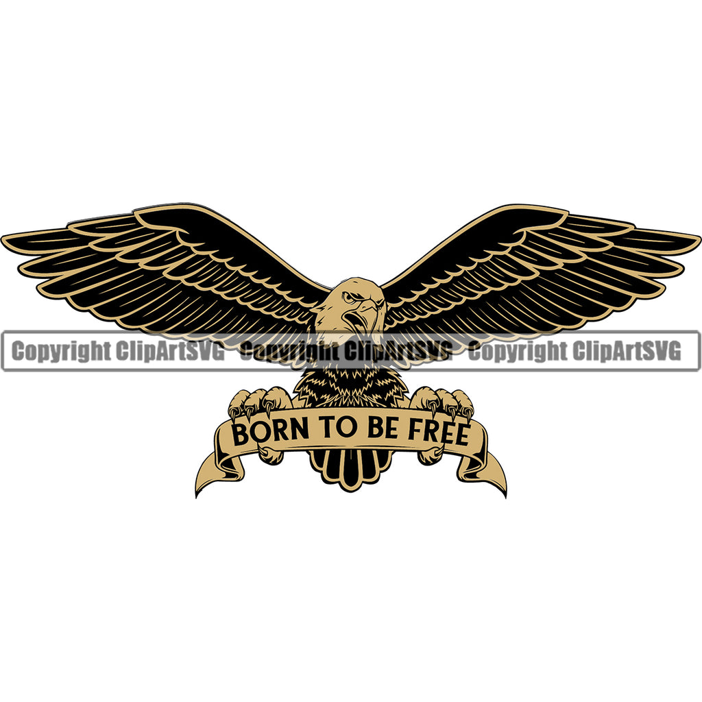 Motorcycle Bike Biker Cycle Chopper Motorbike Born To Be Free Eagle Falco Leg Bike Quote Text Design Element Ride Rider Racer Rider Transportation Vehicle Art Design Logo Clipart SVG