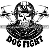 Military Army Gun Weapon Rights 2nd Transportation Airplane Pit Bull Pilot Dog Fight Quote Text Design Element USA America American Art Design Logo Clipart SVG