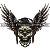 Military Army Gun Weapon Rights 2nd Amendment USA Transportation Airplane Skull Skeleton With Wings Design Element America American Art Design Logo Clipart SVG