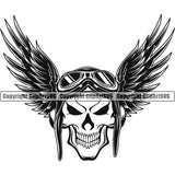 Military Army Gun Weapon Rights 2nd Amendment USA Transportation Airplane Skull Skeleton Pilot Design Element America American Art Design Logo Clipart SVG