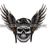 Military Army Gun Weapon Rights 2nd Amendment America Transportation Airplane Skull Pilot Design Element Art Design Logo Clipart SVG