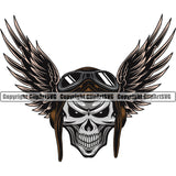 Military Army Gun Weapon Rights 2nd Amendment Transportation Airplane Skull Pilot Smile Face Design Element USA America American Art Design Logo Clipart SVG