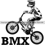 Bicycle Riding Rider Ride Racing Racer Race Boy With Cycle White Background Design Element BMX Motocross Motorcross Exercise Fitness Sport Design Logo Clipart SVG