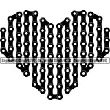 Bicycle Riding Rider Ride Racing Racer Race Bicycle Chain Heart Design Element White Background BMX Motocross Motorcross Exercise Fitness Sport Design Logo Clipart SVG