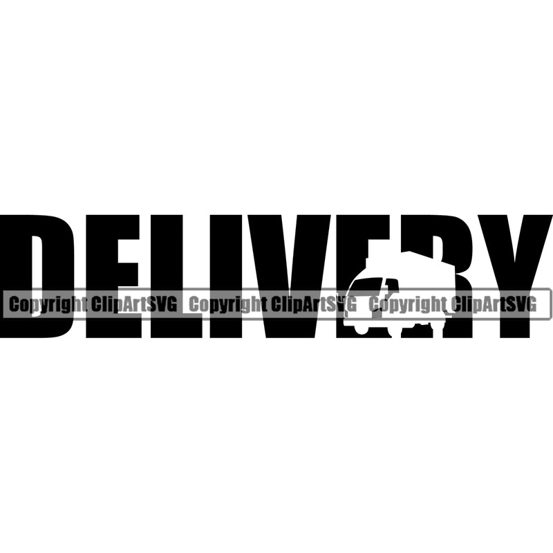 Transportation Design Transport Traffic Truck Delivery Black Quote Text White Background Design Element Shipping Car Cargo Import Container Industrial Distribution Logo Clipart SVG