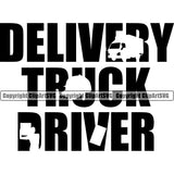 Transportation Design Transport Traffic Delivery Truck Vector Quote Text Design Element Shipping Car Cargo Import Container Industrial Distribution Logo Clipart SVG