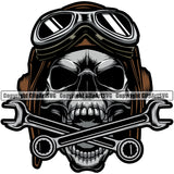 Motorcycle Bike Biker Cycle Chopper Motorbike Ride Rider Racer Skull Skeleton Head Color Mouth Machine Design Element Rider Transportation Vehicle Art Design Logo Clipart SVG