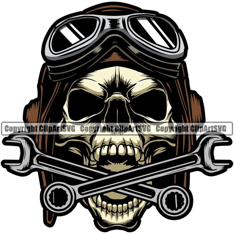 Motorcycle Bike Biker Cycle Chopper Motorbike Ride Rider Racer Rider Skull Head Yellow Color Design Element Transportation Vehicle Art Design Logo Clipart SVG