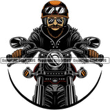 Motorcycle Bike Biker Cycle Chopper Motorbike Ride Rider Racer Rider Color People Design Element Speed Transportation Vehicle Art Design Logo Clipart SVG