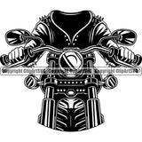 Motorcycle Bike Biker Cycle Chopper Motorbike Ride Rider Racer Rider No Head Black Color Design Element Transportation Vehicle Art Design Logo Clipart SVG