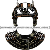 Motorcycle Bike Biker Cycle Chopper Motorbike Devil Black Clothing Design Element Ride Rider Racer Rider Transportation Vehicle Art Design Logo Clipart SVG