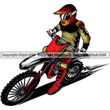 Motorcycle Dirt Bike Motocross Automotive Transportation Motorcycle Dirt Bike Color Design Element Camouflage Garment Art Design Logo Clipart SVG