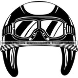 Motorcycle Bike Biker Cycle Chopper Motorbike Helmet With Sunglasses Black Color Vector Design Element Ride Rider Racer Rider Transportation Vehicle Art Design Logo Clipart SVG