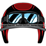 Motorcycle Bike Biker Cycle Chopper Motorbike Ride Rider Red Color Helmet With Sunglasses Design Element Racer Rider Transportation Vehicle Art Design Logo Clipart SVG