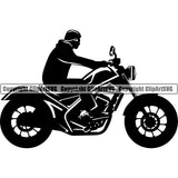 Motorcycle Bike Biker Cycle Chopper Motorbike Ride Rider Bike Design Element Racer Rider Transportation Vehicle Art Design Logo Clipart SVG