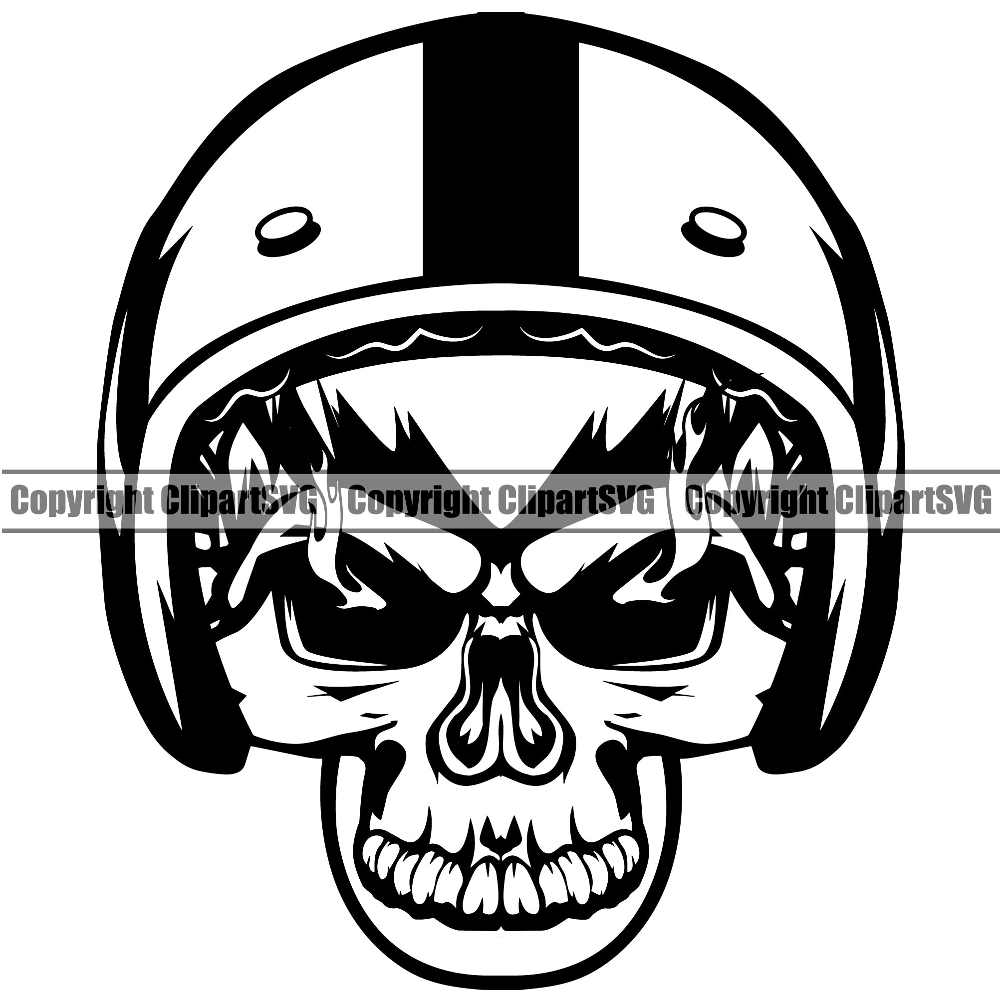 Motorcycle Bike Biker Cycle Chopper Motorbike Ride Skull Skeleton Head ...