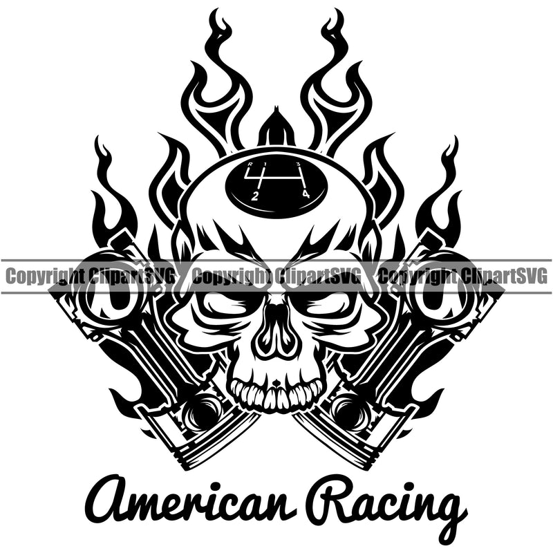 Motorcycle Bike Biker Cycle Chopper Motorbike Ride Rider Racer American Racing Quote Text Design Element Skull King Head Rider Transportation Vehicle Art Design Logo Clipart SVG