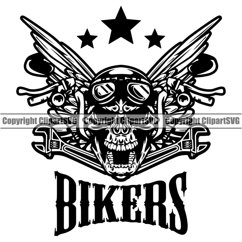 Motorcycle Bike Biker Cycle Chopper Motorbike Ride Rider Skull Bikers Quote Text Design Element Racer Rider Transportation Vehicle Art Design Logo Clipart SVG