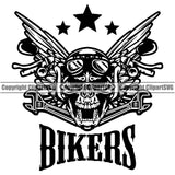 Motorcycle Bike Biker Cycle Chopper Motorbike Ride Rider Skull Bikers Quote Text Design Element Racer Rider Transportation Vehicle Art Design Logo Clipart SVG