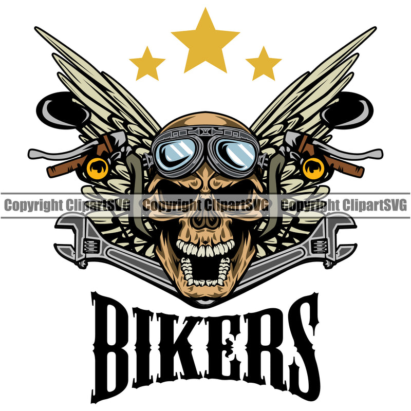 Motorcycle Bike Biker Cycle Chopper Motorbike Ride Rider Racer Rider Skull Skeleton Bike Head Bikers Quote Text Design Element Color Transportation Vehicle Art Design Logo Clipart SVG