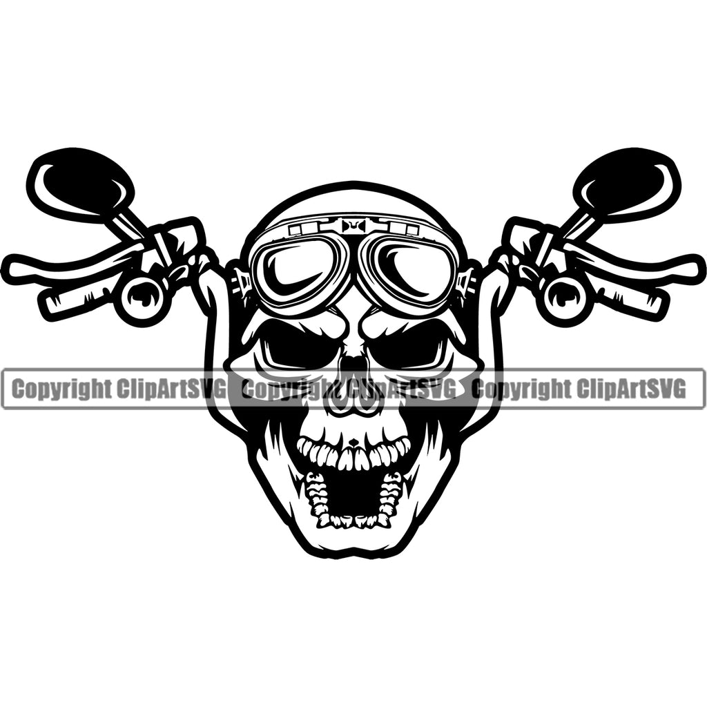 biker logo skull