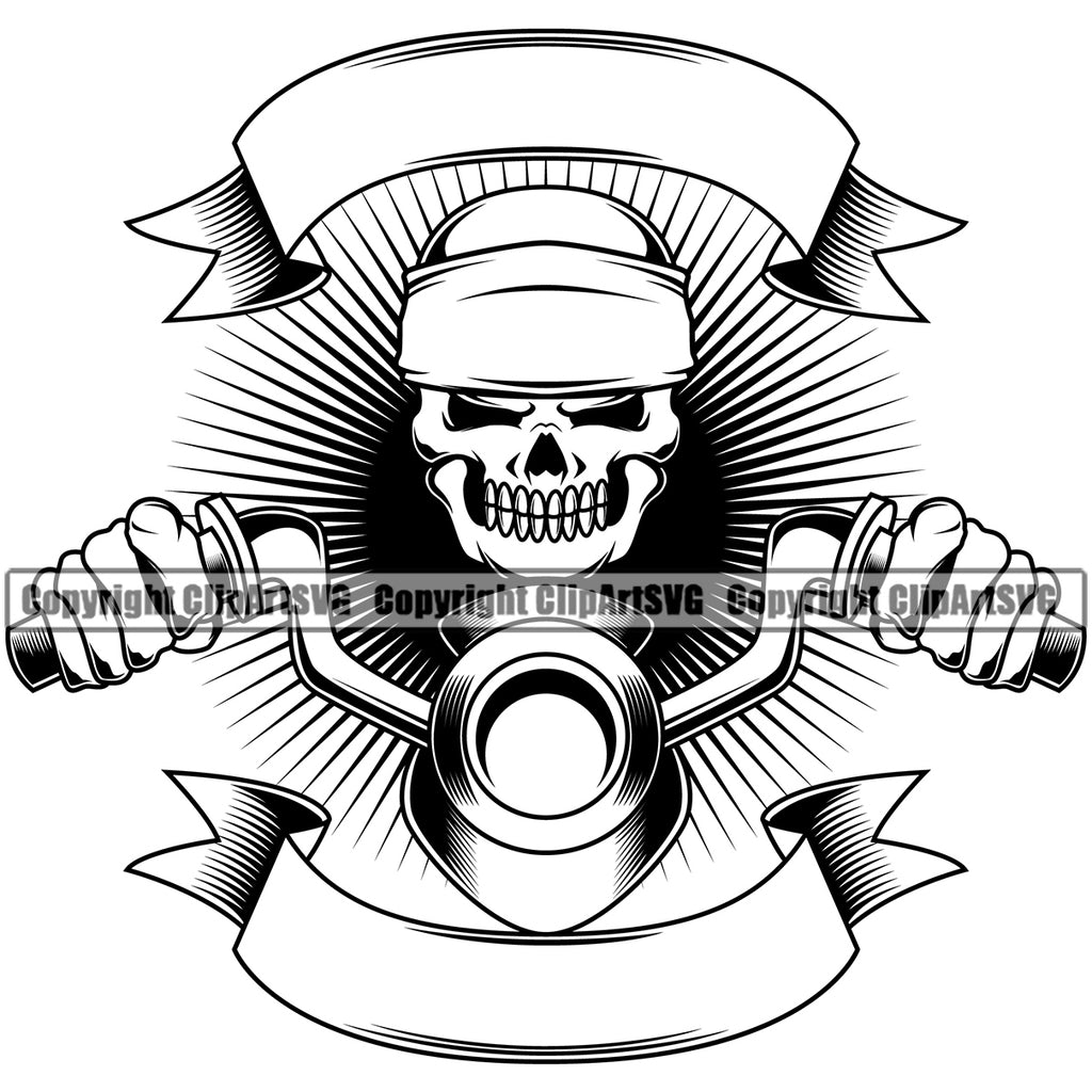 Mechaniker Logo Skull Motorrad Biker Kolben Helm Motor Auto Auto Teil Biker  Reparatur Service Werkstatt Garage .SVG .PNG Vektor Cut Cricut Cutting -   Österreich