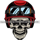 Motorcycle Bike Biker Cycle Chopper Motorbike Ride Rider Racer Rider Skull Skeleton Color Helmet Design Element Transportation Vehicle Art Design Logo Clipart SVG